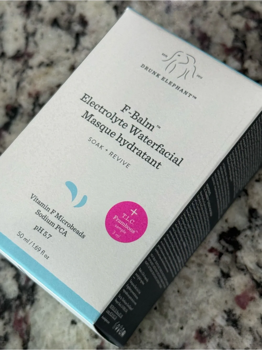 Drunk Elephant F-Balm Electrolyte Waterfacial Masque New in box!